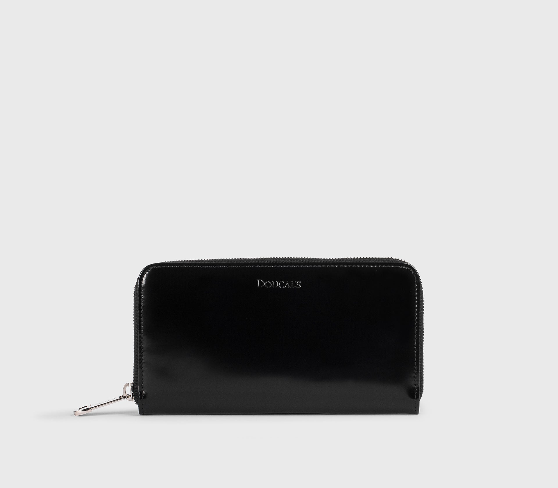 Black leather continental wallet