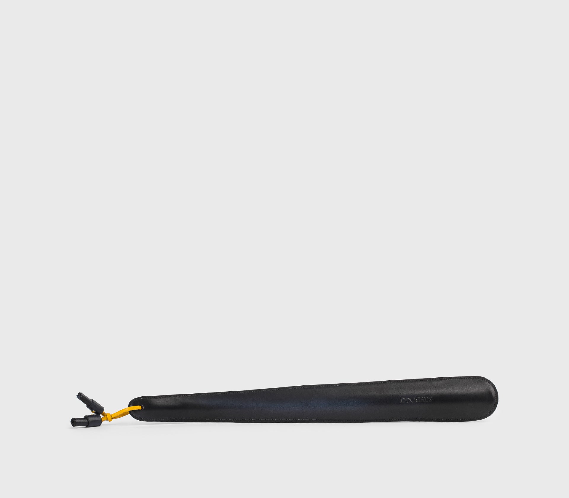 Large shoehorn in blue leather