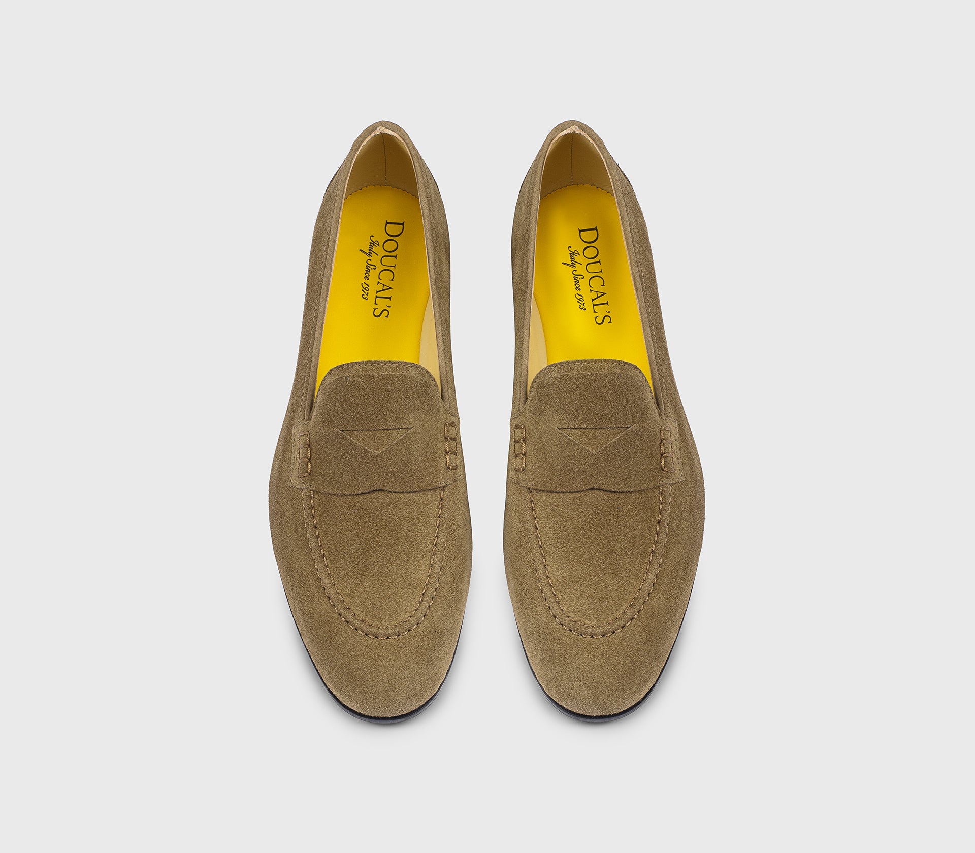 Mocassino in suede nocciola