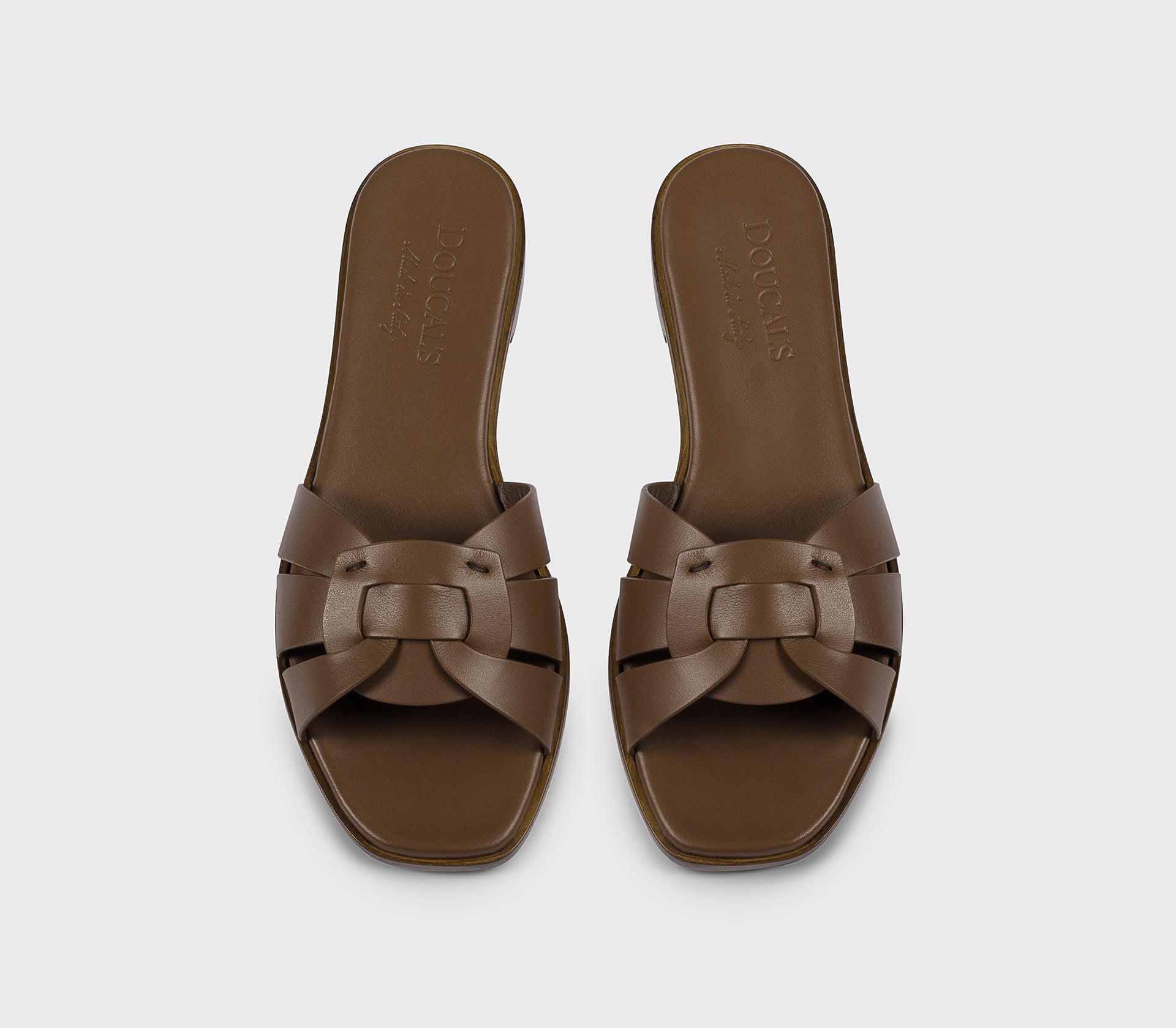 Brown leather sandal