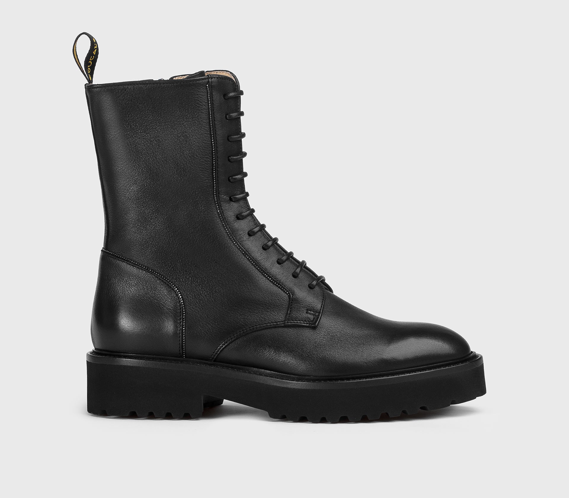 Combat boot da donna in pelle | nero - Doucal's