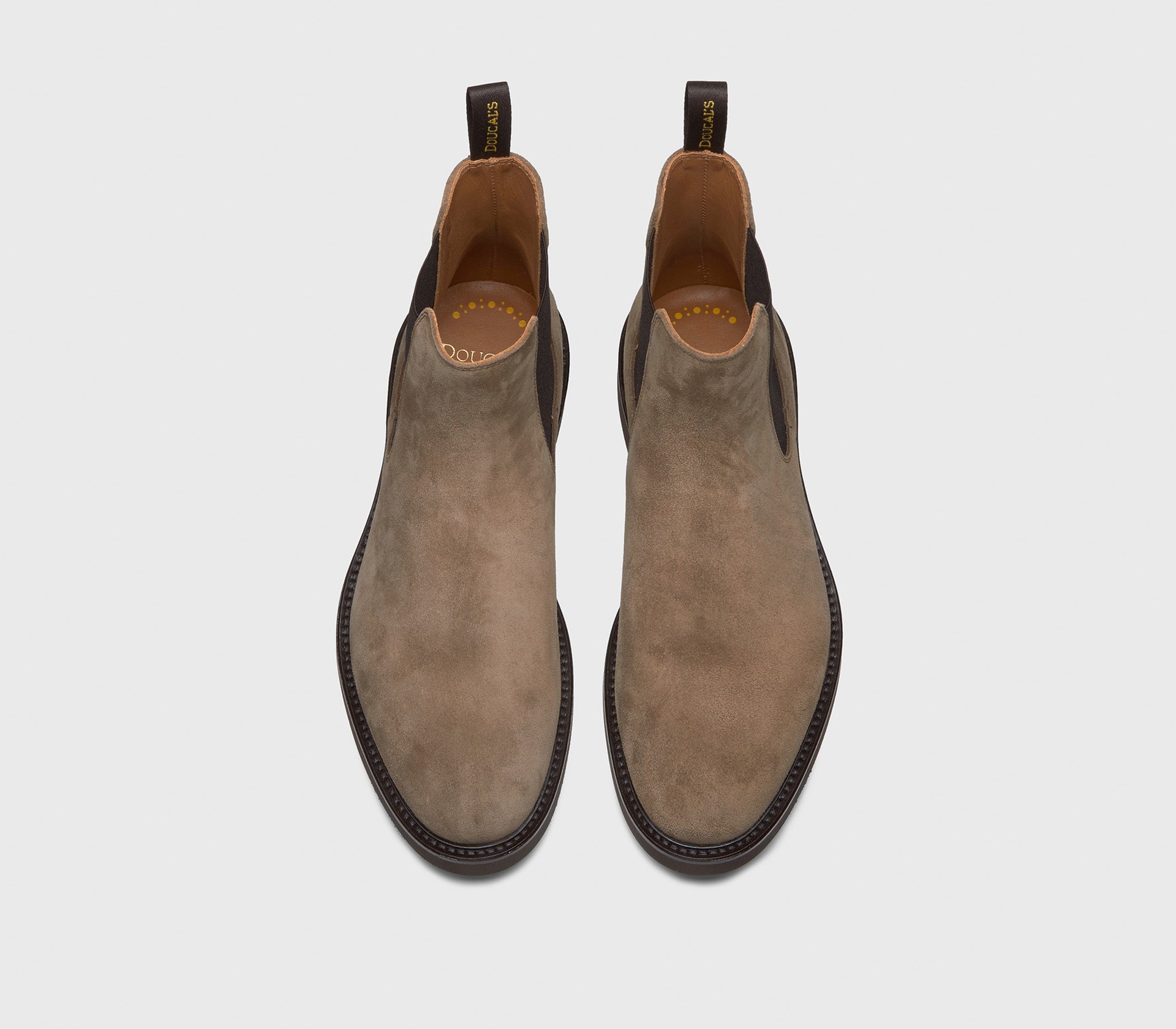 Brown suede ankle boot