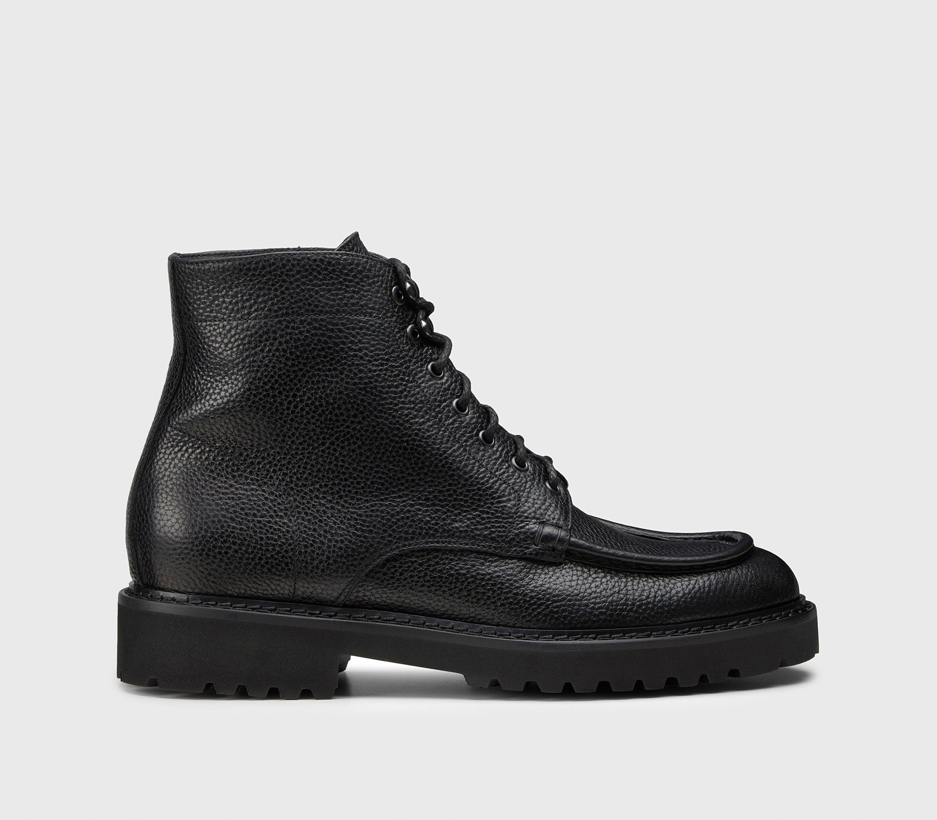 Combat boot da uomo in pelle bottalata |nero - Doucal's