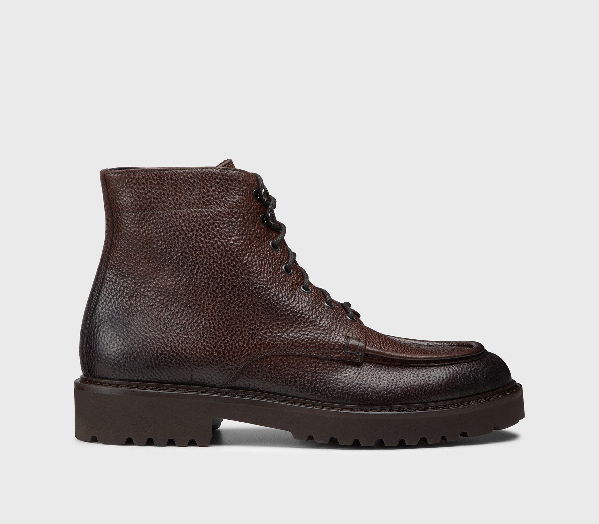 Combat boot da uomo in pelle bottalata |marrone - Doucal's