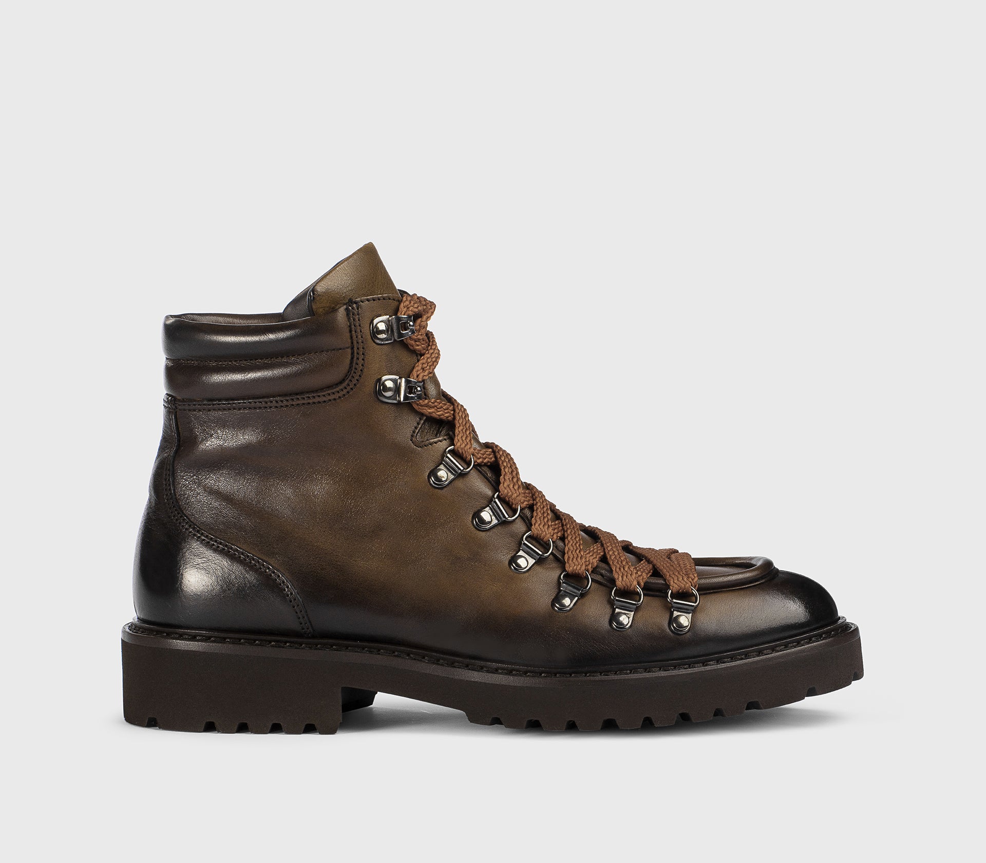 Combat boot da uomo in pelle| marrone -Doucal's