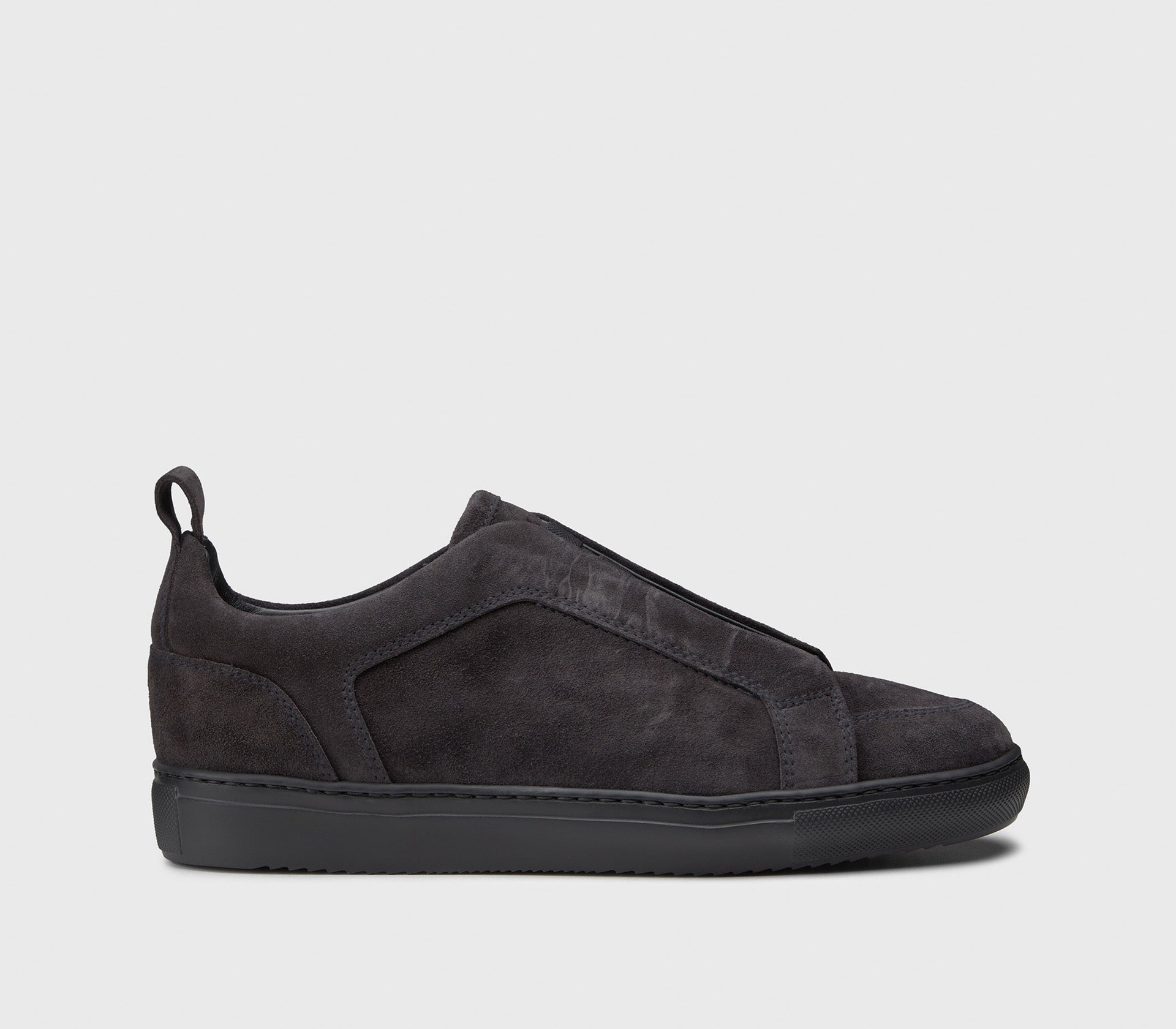 Sneaker da uomo in suede | antracite - Doucal's