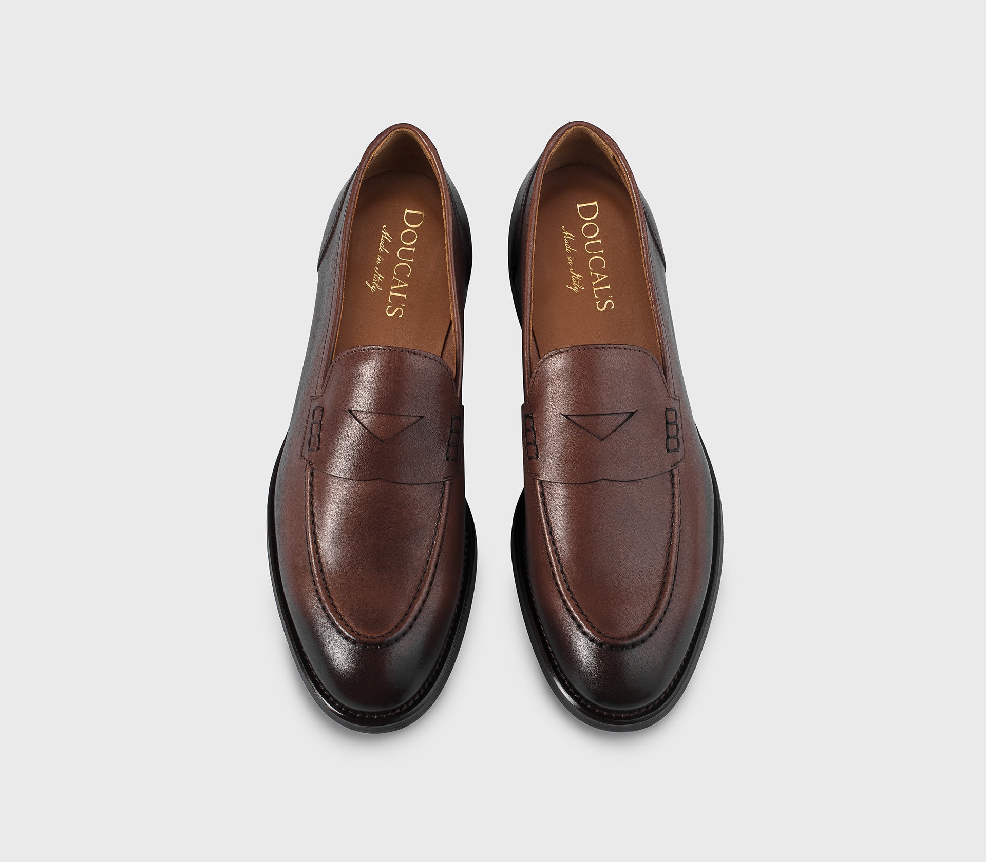 Loafer in light brown leather