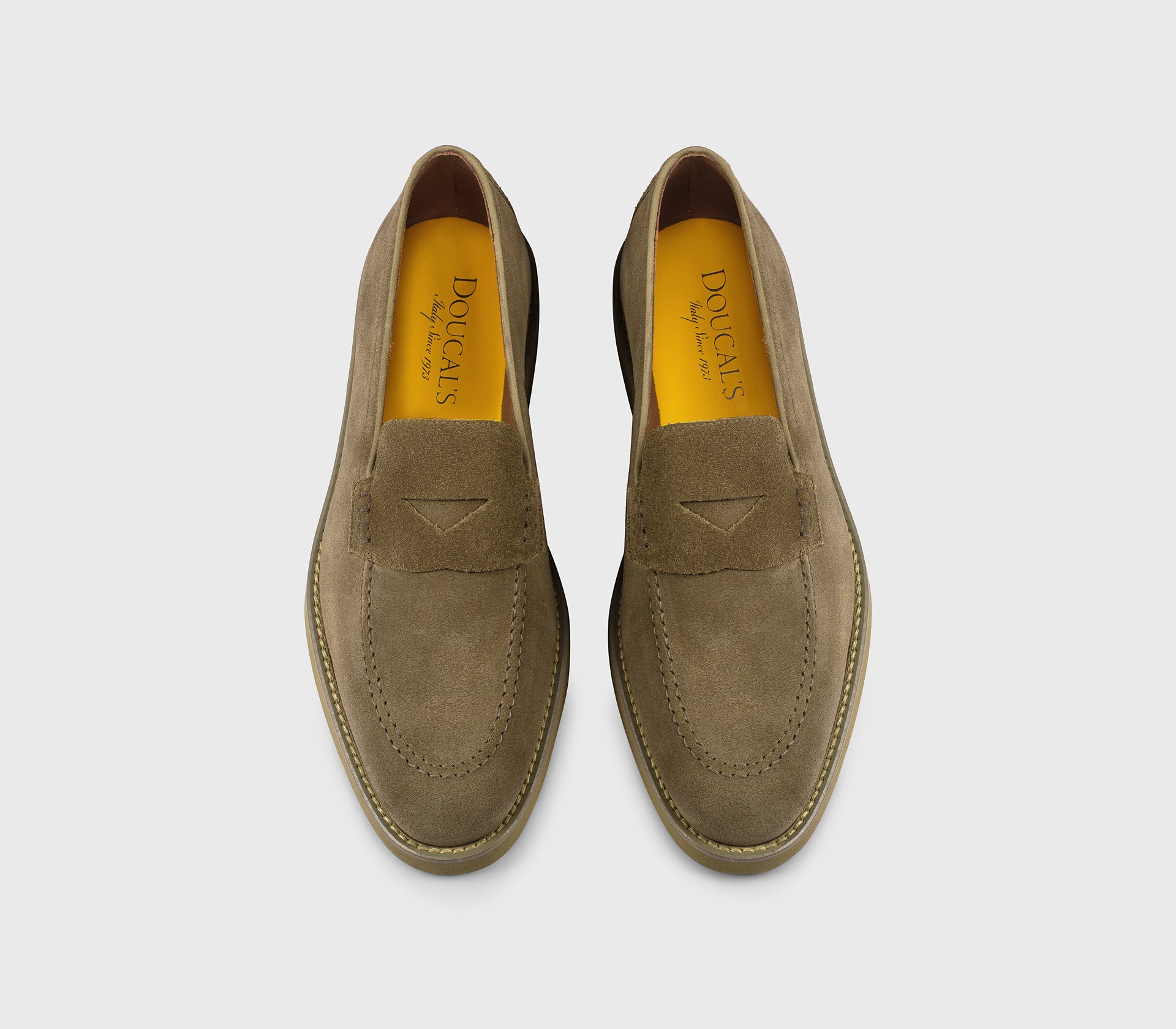 Mocassino in suede cacao