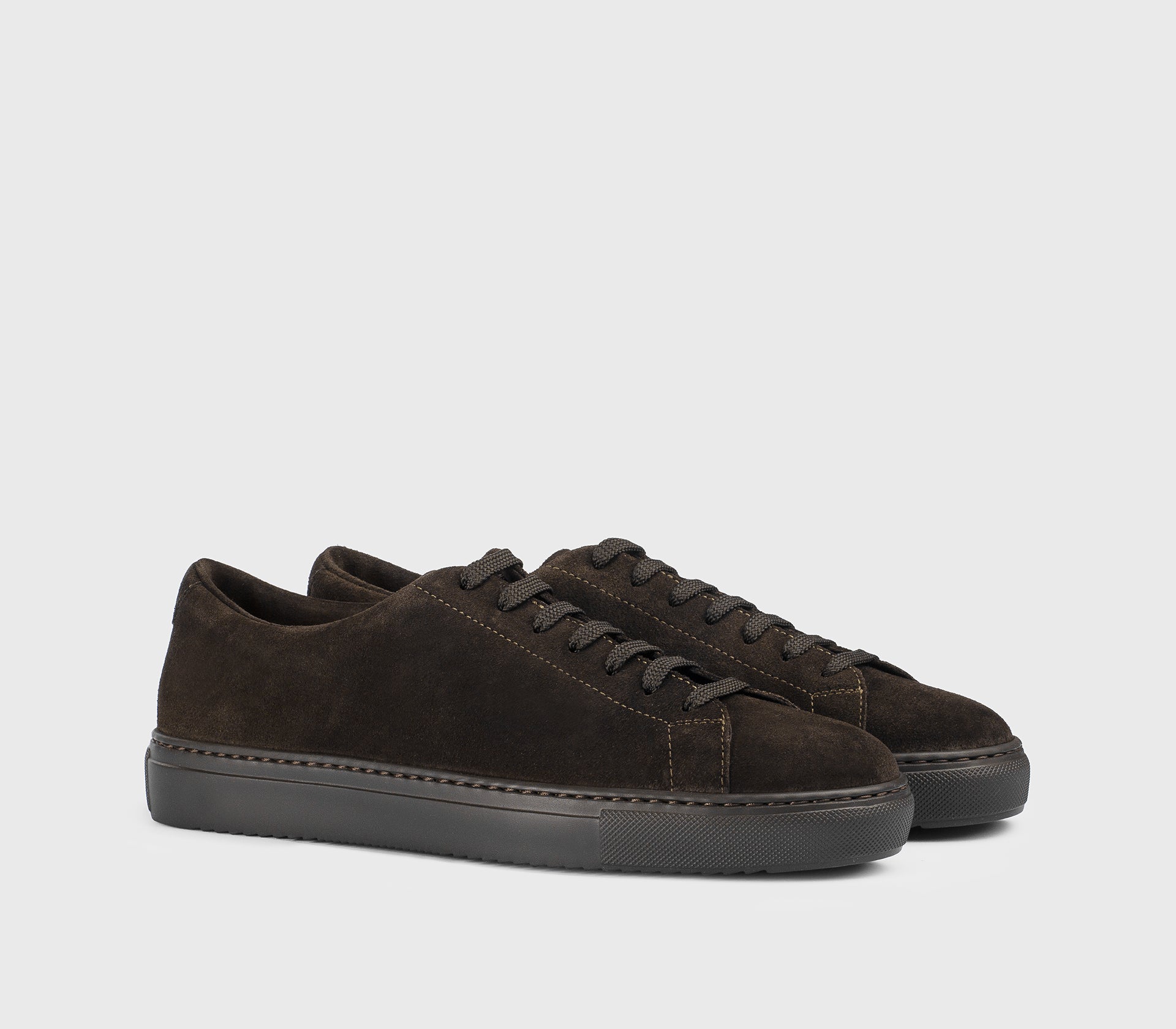 Sneaker da uomo in suede|marrone - Doucal's