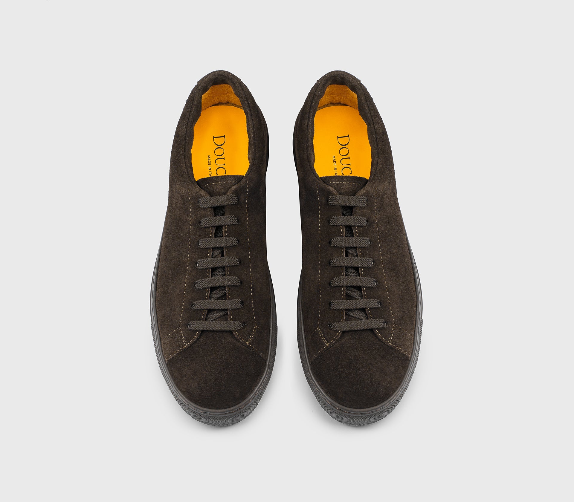 Brown suede sneaker