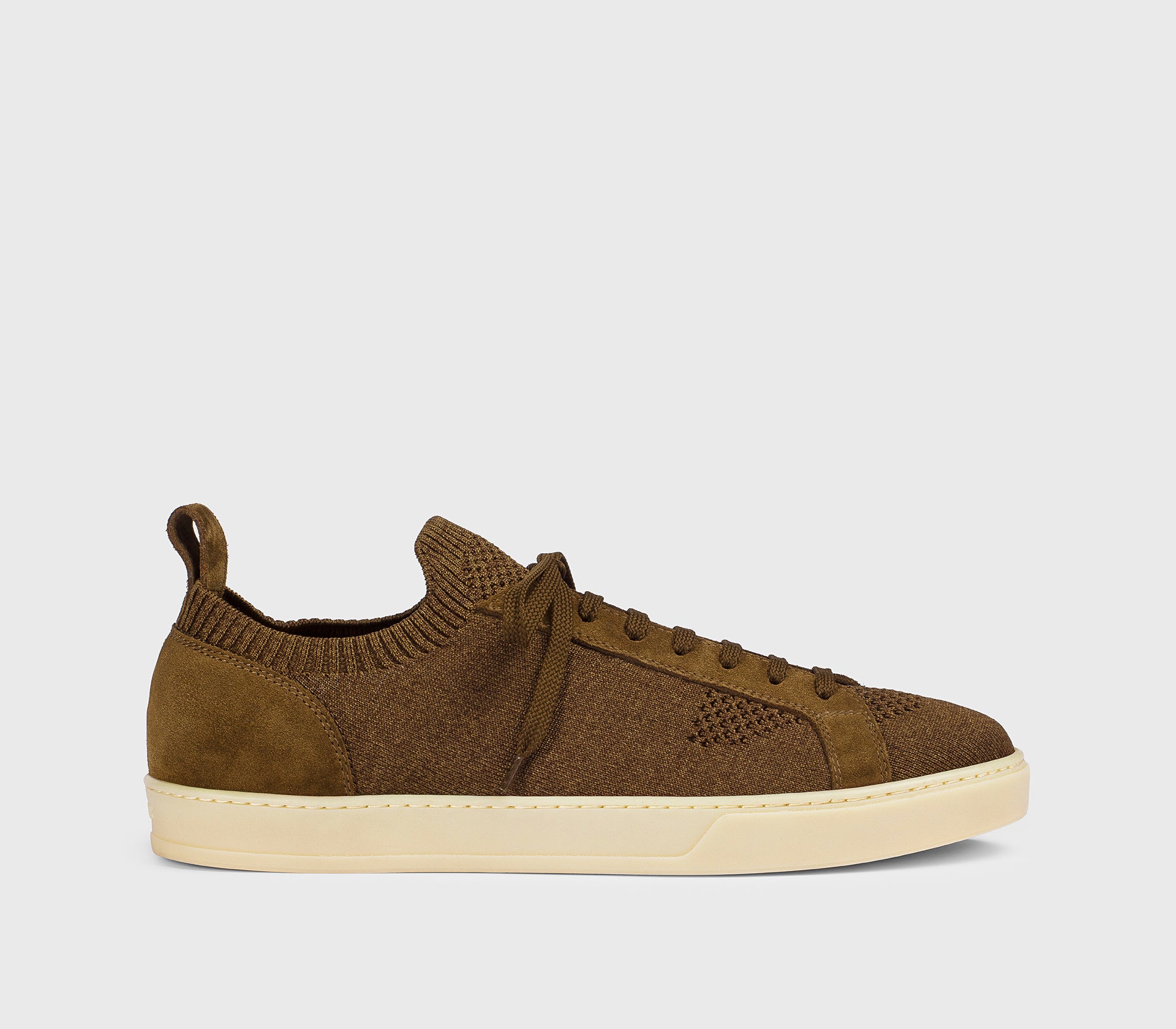 Sneaker da uomo in tessuto e suede | marrone - Doucal's