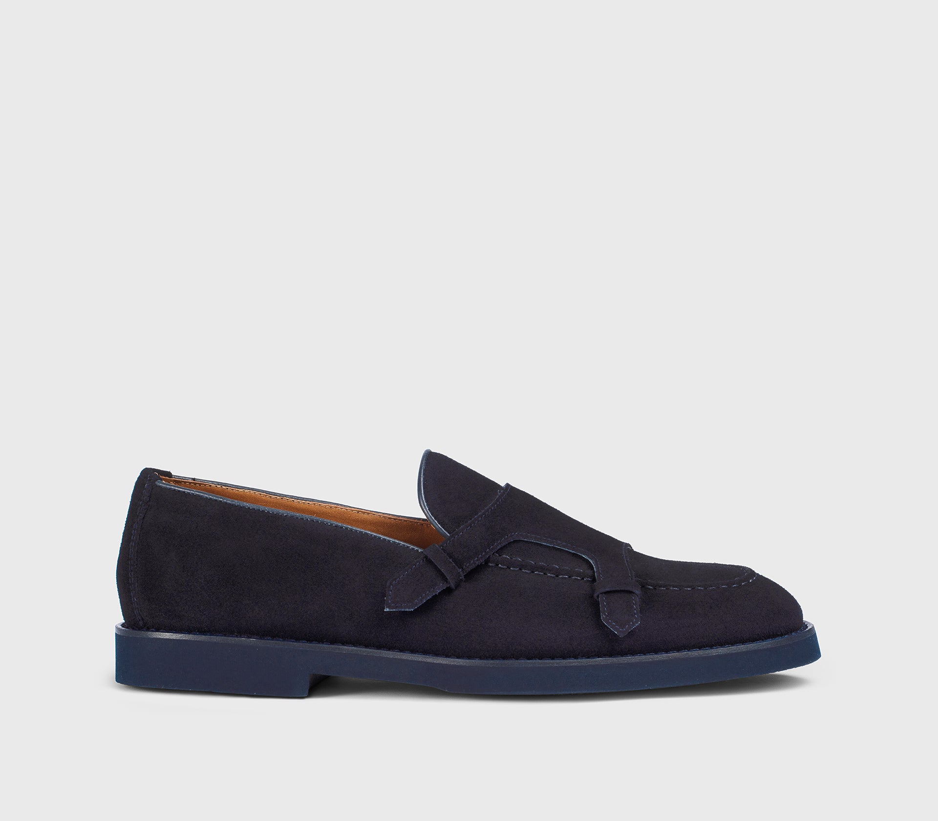 Mocassino con passante da uomo in suede | blu - Doucal's