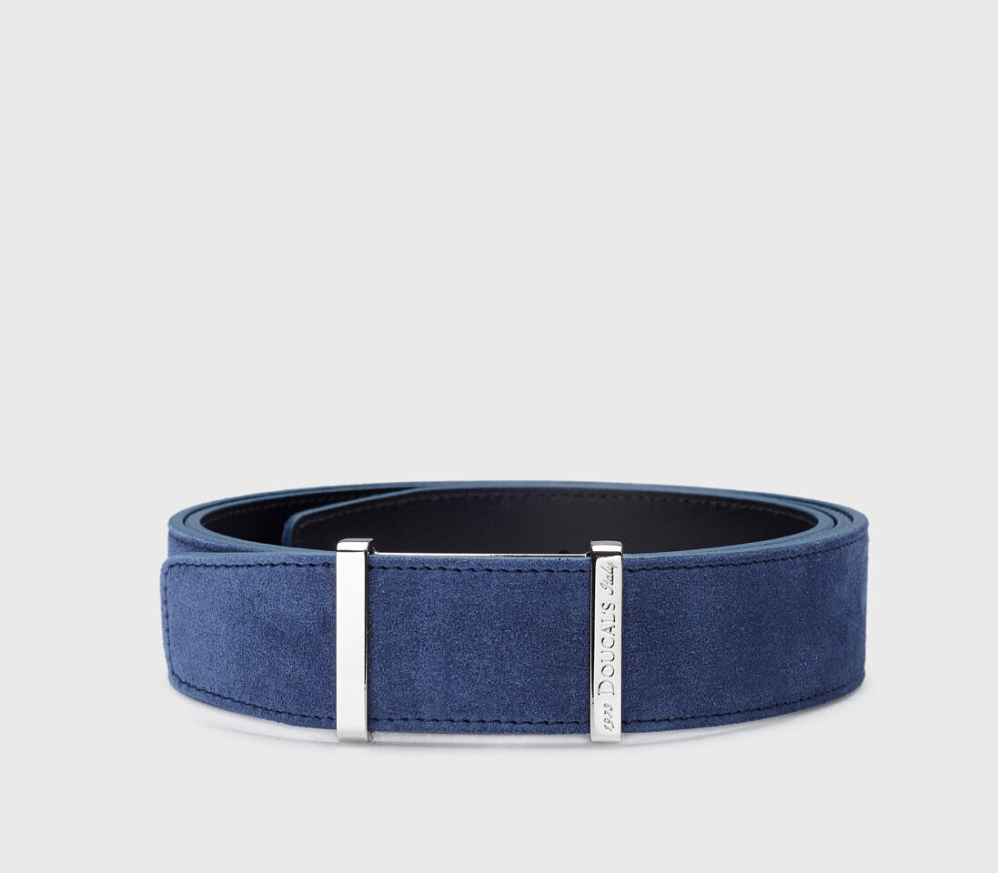 Capo Pelle Blue Suede Belt