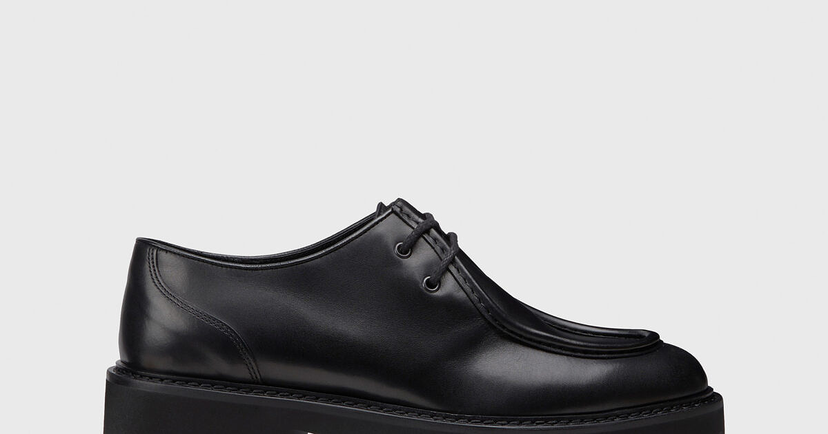 Men's leather lace-up | black - Doucal's | Doucal's