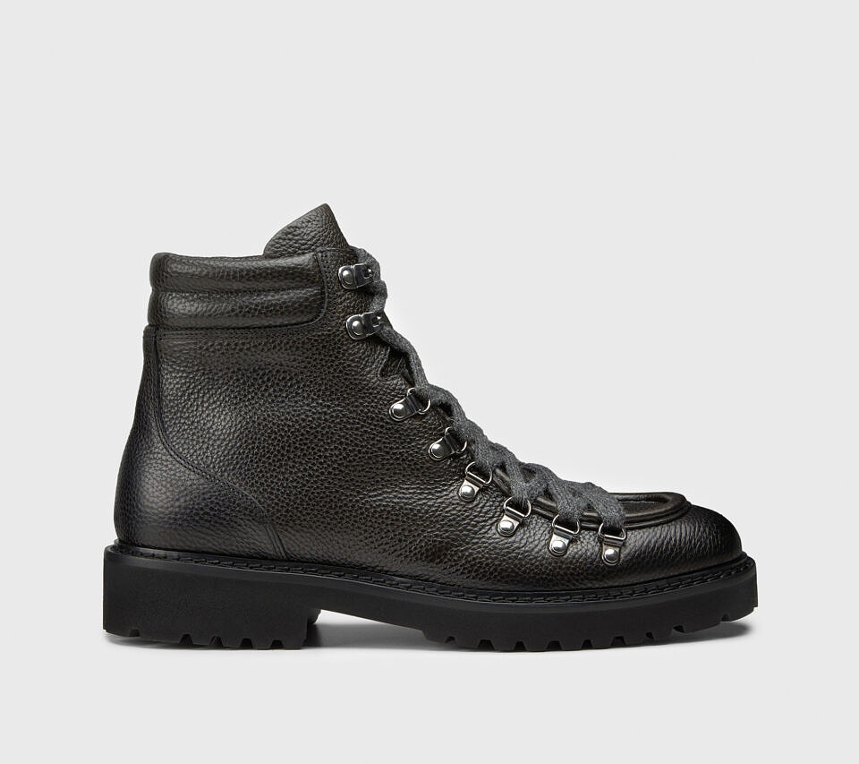 Men's leather beatles ankle boot | black - Doucal's | Doucal's